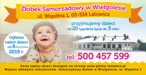 Miniaturka artykułu Nabór dzieci do Samorządowego Żłobka w Wielgolesie