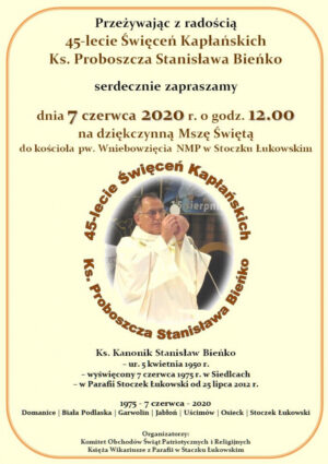 Miniaturka artykułu 45-lecie święceń kapłańskich Ks. Proboszcza Stanisława Bieńko