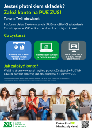 Miniaturka artykułu Jesteś płatnikiem składek? Załóż konto na PUE ZUS
