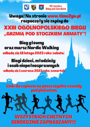 Miniaturka artykułu Ruszyły zapisy do XXIII Ogólnopolskiego Biegu „Grzmią pod Stoczkiem armaty”!!!