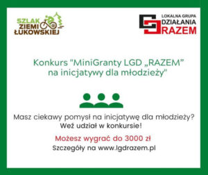 Miniaturka artykułu Konkurs „MINIGRANTY LGD RAZEM NA INICJATYWY DLA MŁODZIEŻY”