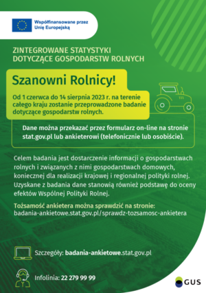 Miniaturka artykułu Zintegrowane statystyki dotyczące gospodarstw rolnych