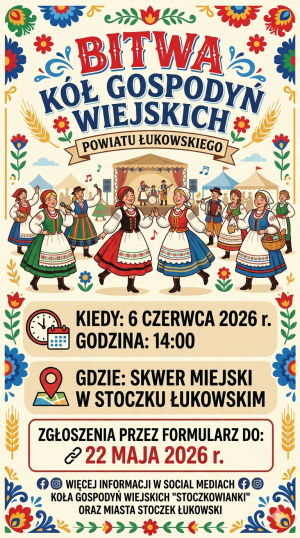 Miniaturka artykułu Zapraszamy Koła Gospodyń Wiejskich Powiatu Łukowskiego!!!